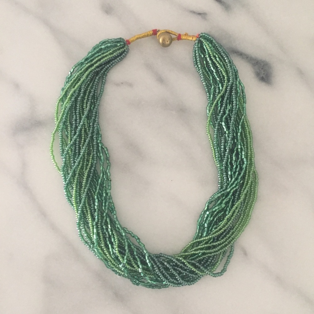 Beaded wrap necklace